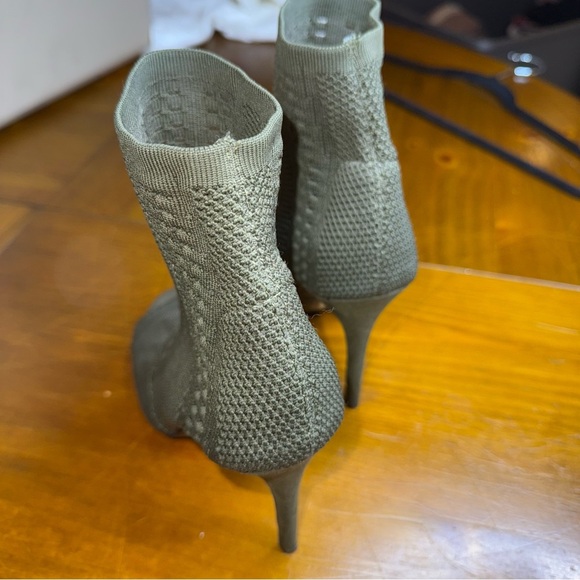 Anne Michelle Olive High Heel Booties - Picture 6 of 9